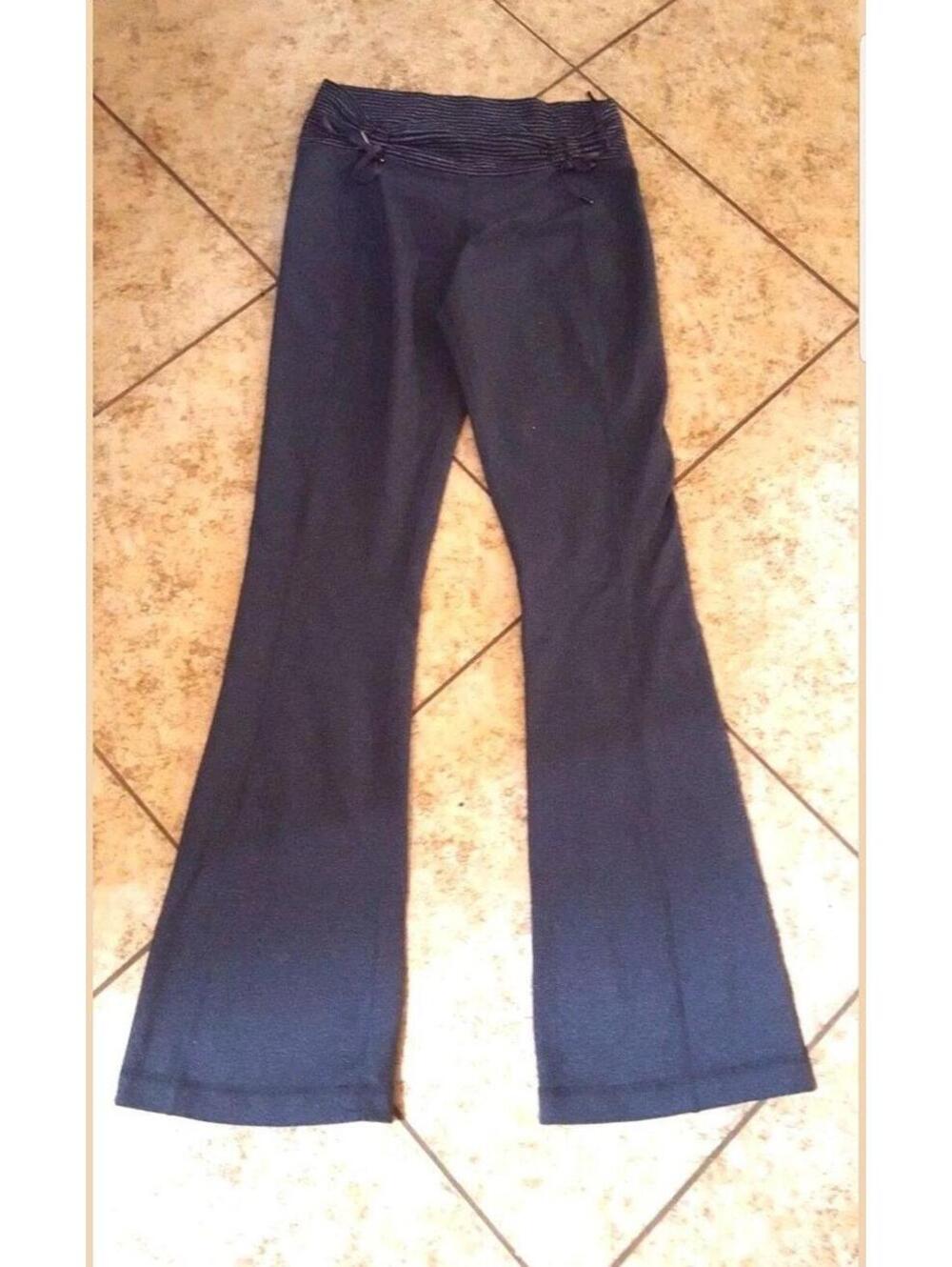 Lululemon Black Grey Yoga Pants Sz 2